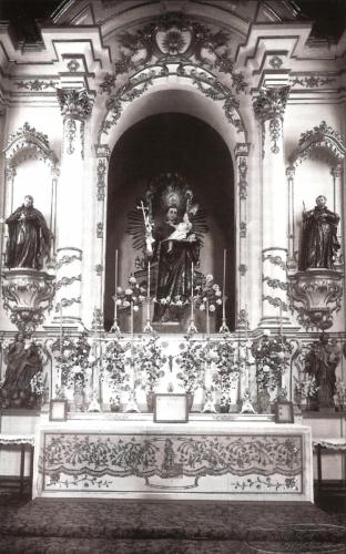 Altar-mor da Igreja de Santo António - desc. - c. 1927
