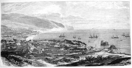 Bay and Town of Funchal, Madeira - desc. - 1879