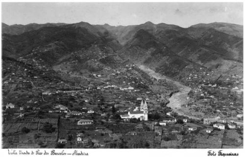 Vista tirada do Pico dos Barcelos, Madeira - Foto Figueiras - c. 1930