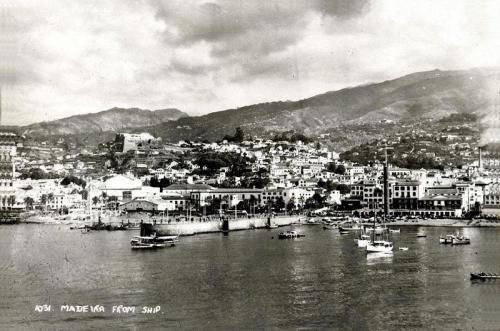 Vista do Funchal e do cais regional - desc. - 1936